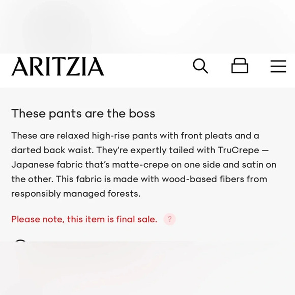 Aritzia Babaton Vogue Pants in Black Size 6 - High Rise Ankle Length TrueCrepe - Picture 10 of 14